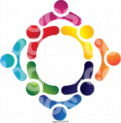Logo of Teamwork Unity Circle of Colorful People 25 by ...