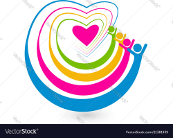 Happy friends unity concept logo