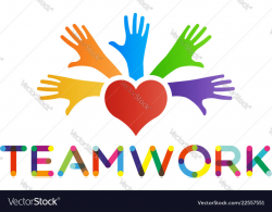 Hands of people unity and peace logo