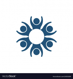 People family together unity logo symbol