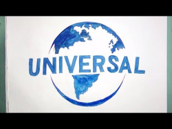 How to draw the Universal logo (logo drawing) - YouTube
