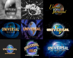 Universal Pictures logo evolution background by ...