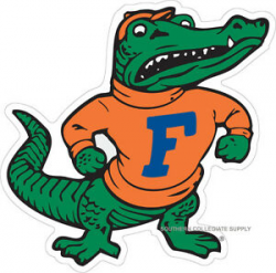 Details about UF FLORIDA GATORS Extra Large SUPER Size Albert Decal