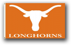 University of Texas Longhorns (UT) Horn Logo 3X5 Flag With Metal Grommets