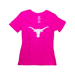 Women\'s Pink University of Texas Silhouette Tee