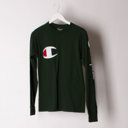 Champion x Urban Outfitters Logo Long-Sleeve Tee by Julia Lang