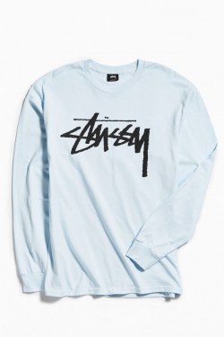 Stussy Old School Logo Long Sleeve Tee