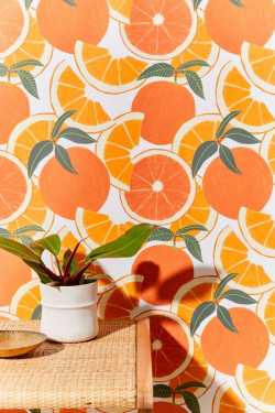 Orange Harvest Removable Wallpaper