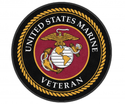 U.S. Marine Corps Veteran Logo Rug