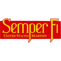 Semper Fi U.S. Marines Clear Decal
