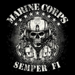 New USA USMC Marine Corps Semper Fi Skull T Shirt LS SS s ...