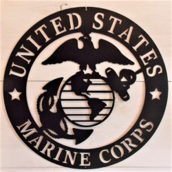 U.S. Marine Corps Emblem Steel Sign