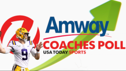 LSU jumps into top five of Amway Coaches Poll after win