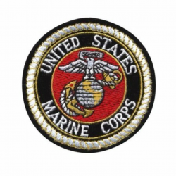 Deluxe US MARINE CORPS USMC Logo Sew On 3 Inch Patch