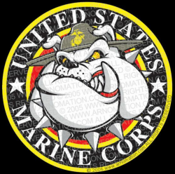 usmc | USMC Marine Bulldog Cartoon Logo Design | Cartoon ...