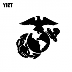 US $1.06 40% OFF|YJZT 13.9CM*13.9CM USMC Marine Corps Emblem Car Sticker  Vinyl Decal Black/Silver C3 0087-in Car Stickers from Automobiles & ...