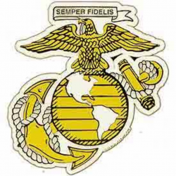 MAGNET-USMC LOGO,EGA
