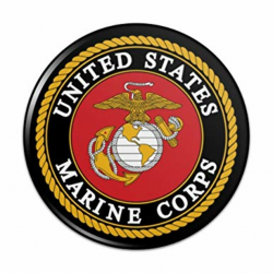 Amazon.com: Marines USMC Emblem Black Yellow Red Officially ...