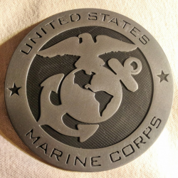3D Printable United States Marine Corps Emblem & Insignia by ...