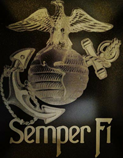 Marines Semper Fidelis (Fi) Logo Symbol Metal Art Painting