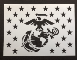 #312 Large U.S. Marine Stencil