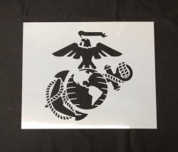 #327 Medium U.S. Marine Logo Stencil