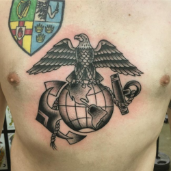 75 Cool USMC Tattoos - Meaning, Policy and Designs (2019)