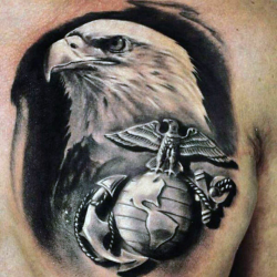 90 Marine Tattoos For Men - Semper Fi Ink Design Ideas