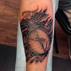 90 Marine Tattoos For Men - Semper Fi Ink Design Ideas