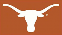 Amazon.com: 6 Inch Longhorn White Horns on Burnt Orange Logo ...