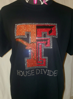 Longhorn Texas Tech House Divided shirt | Texas tech shirts ...