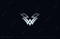 Exclusive Logo 147404, Abstract Letter V and W Logo