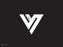 V - via @designhuntapp | V logo design, Logos design, Logos