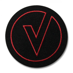 Embroidered V Logo Patch