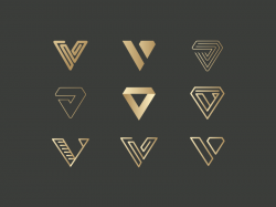 V for Vanquish logo Proposals | Logos design, Logo design ...