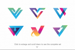 6 Best of Letter V Logos ~ Logo Templates ~ Creative Market
