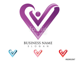 V Love Logo\