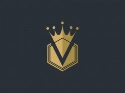 V Royal Crown Logo by Brand Semut on Dribbble