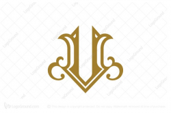 Exclusive Logo 23985, Luxury Letter V Logo