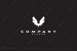 Exclusive Logo 53248, Eagle, Letter V Logo