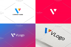 Simple Logo Design for Letter V