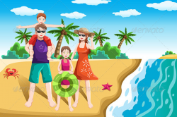 Family Beach Vacation Clipart | Clipart Panda - Free Clipart Images