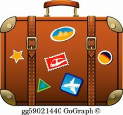 Suitcase Clip Art - Royalty Free - GoGraph