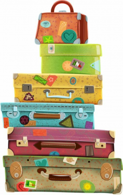 Travel Suitcase Clip Art Free | Luggage | Travel clipart, Clip art ...