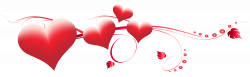 Valentine\'s Day Hearts Decoration Transparent PNG Clip Art ...