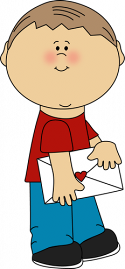 Boy with Valentine\'s Day Card | colorful clipart | Valentines ...