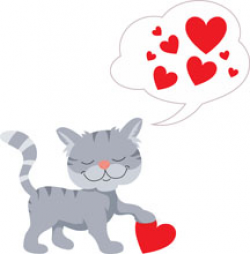Cat with Valentines Day Heart | Clipart Panda - Free Clipart Images