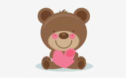 Cute Valentine Bear Clipart - Miss Kate Cuttables Valentine\'s Day ...