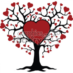 family tree of love svg cut files vector valentines die cuts clip art  clipart. Royalty-free clipart # 402302