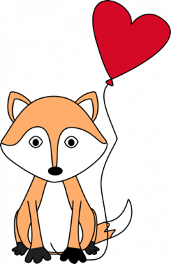 Valentine\'s Day Fox Clip Art - Valentine\'s Day Fox Image